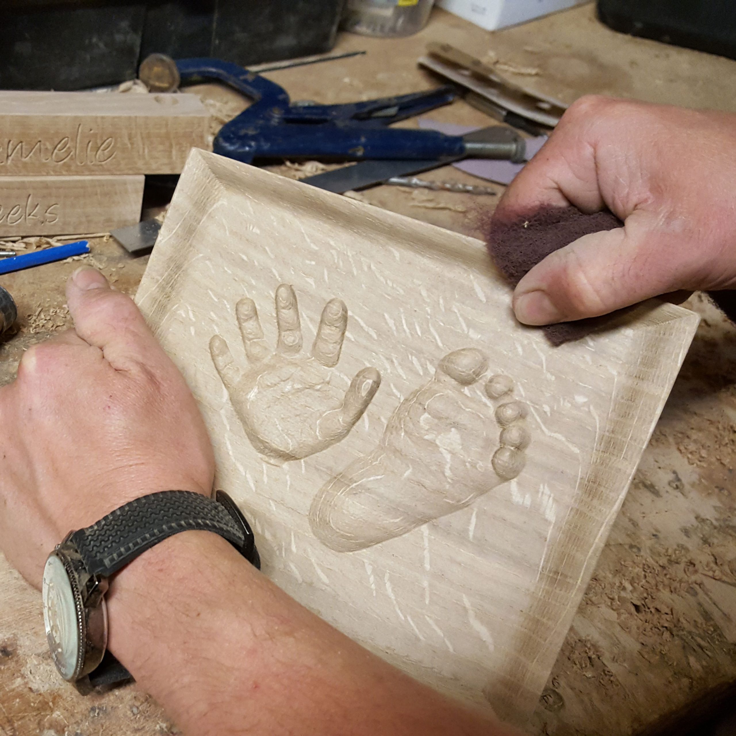 Pete in his workshop