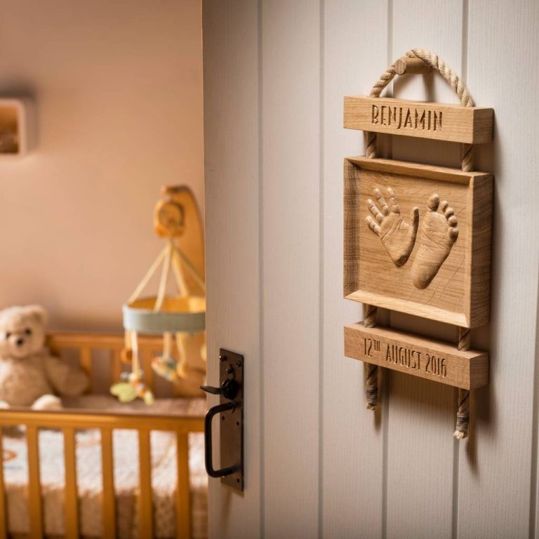 'Ladder' oak keepsake on nursery